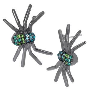 Betsey Johnson Spider Stud Earrings